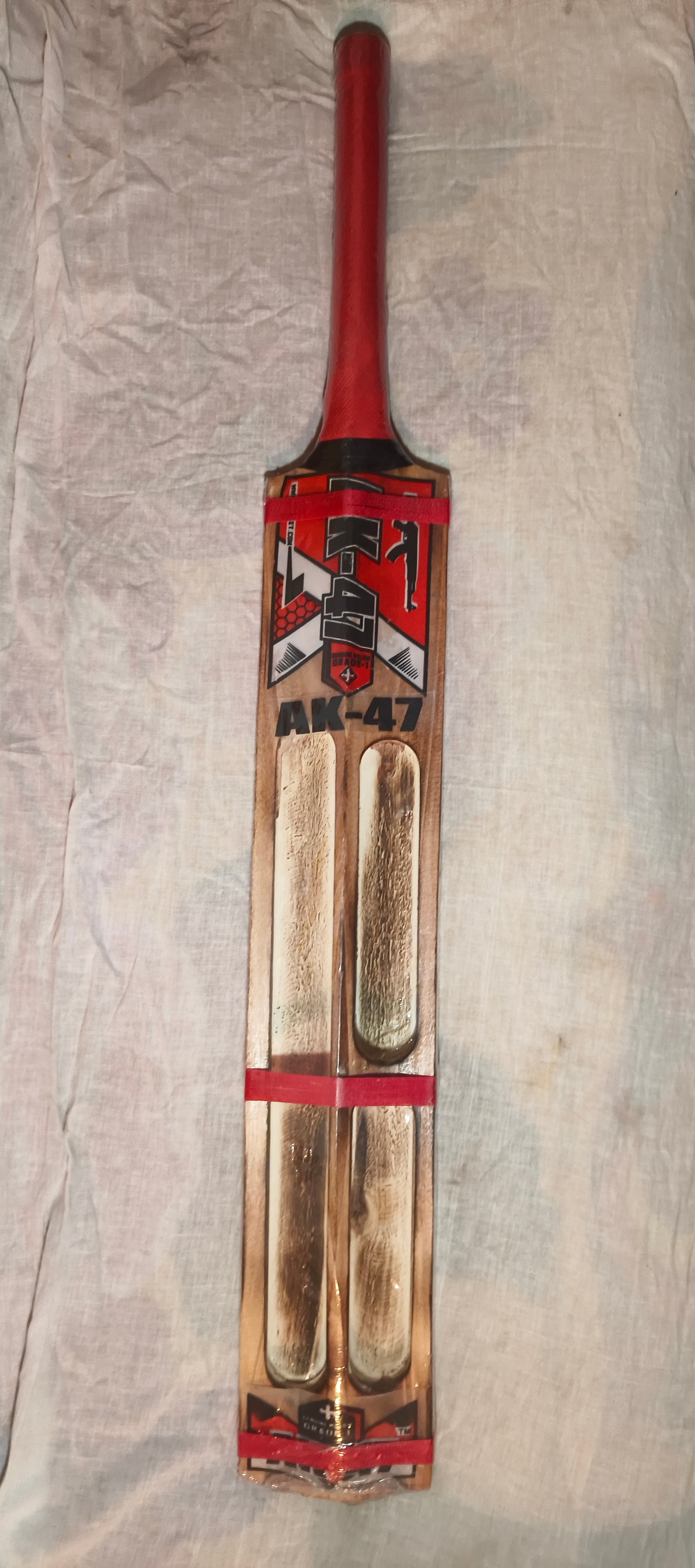 AK-47 Grade-1 Super Kashmir Willow Cricket Bat with Scorched Back Finish
